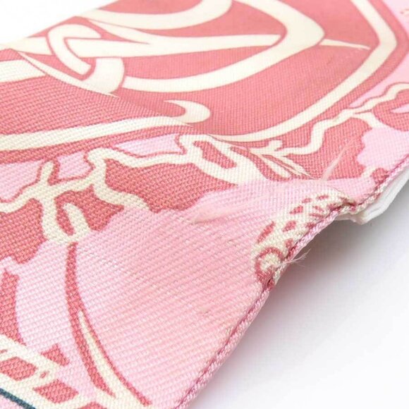 Auth HERMES Twilly Ribbon Scarf Pink/Multicolor Silk - Picture 5 of 12